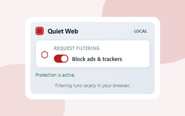Quiet Web screenshot 2