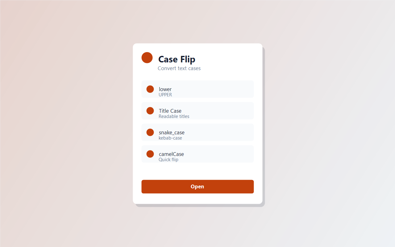 Case Flip screenshot 1