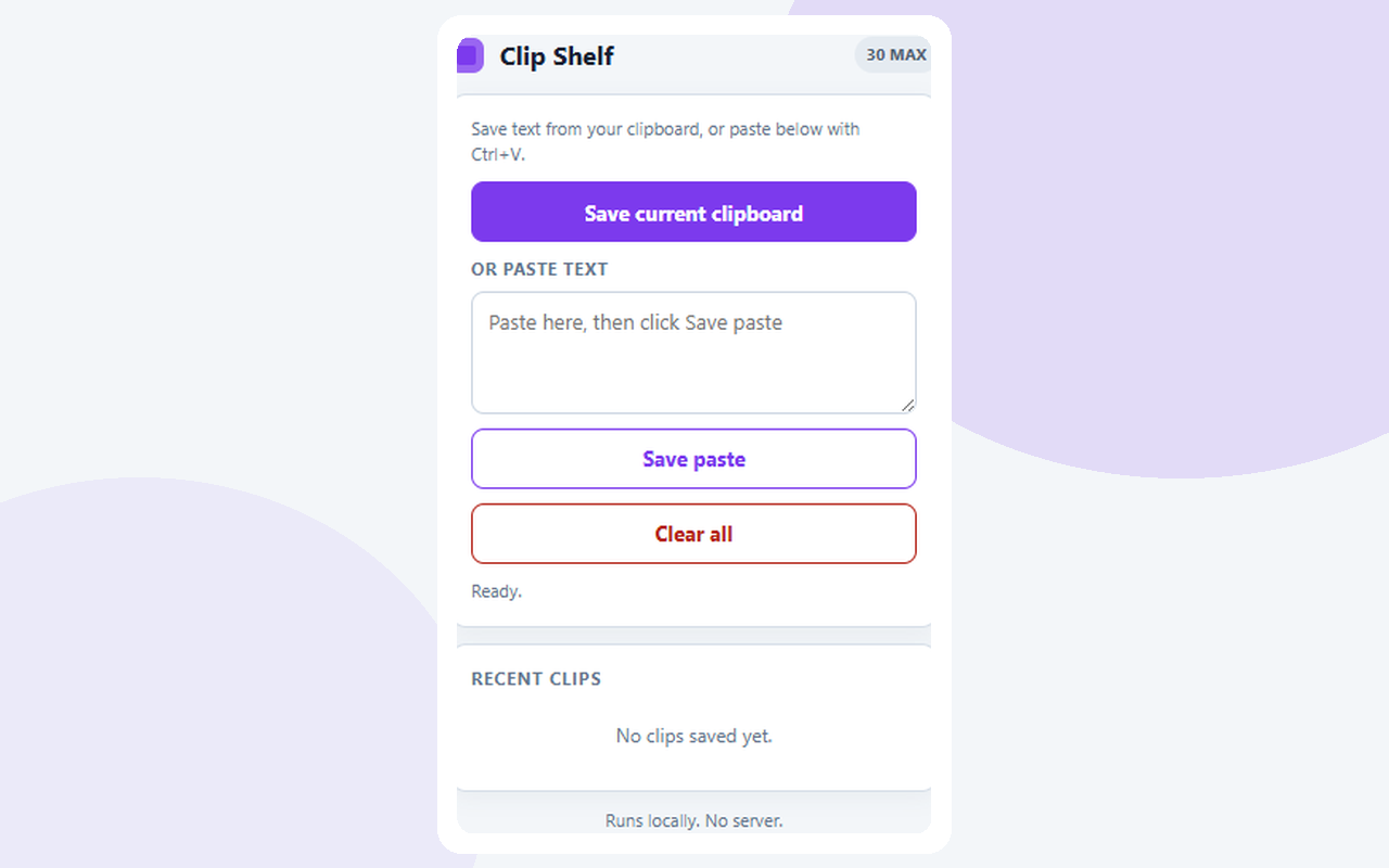 Clip Shelf screenshot 3