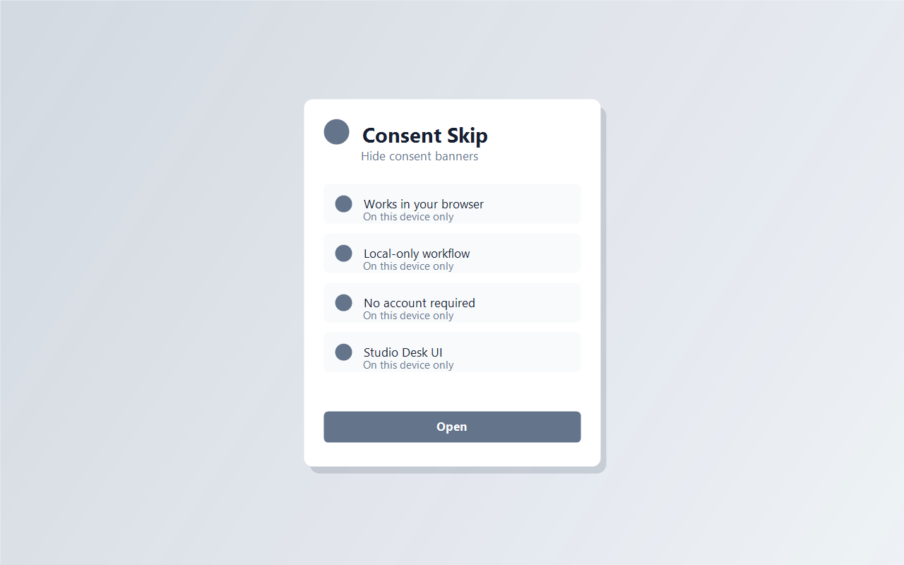 Consent Skip screenshot 1