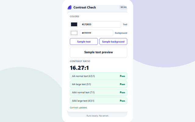 Contrast Check screenshot 2