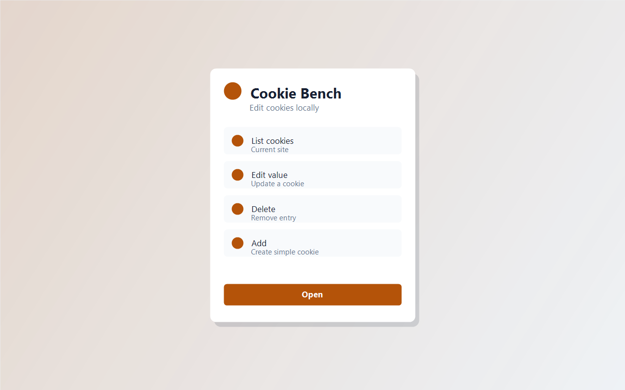 Cookie Bench screenshot 1