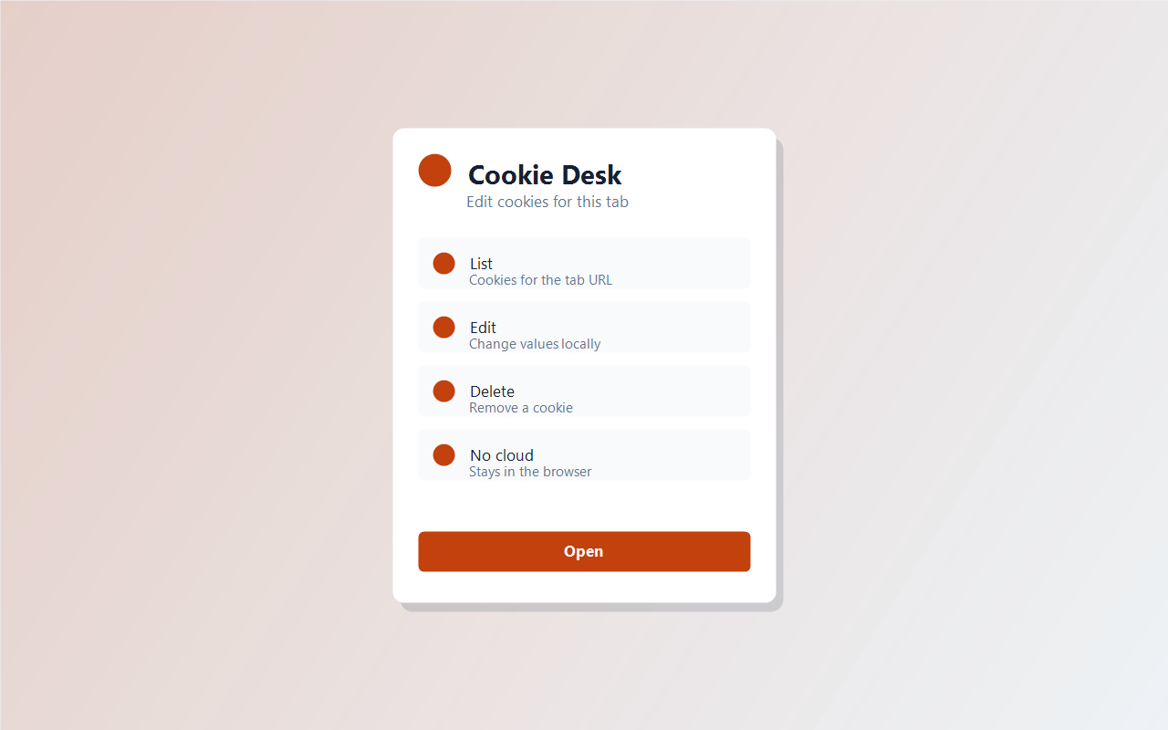 Cookie Desk screenshot 1