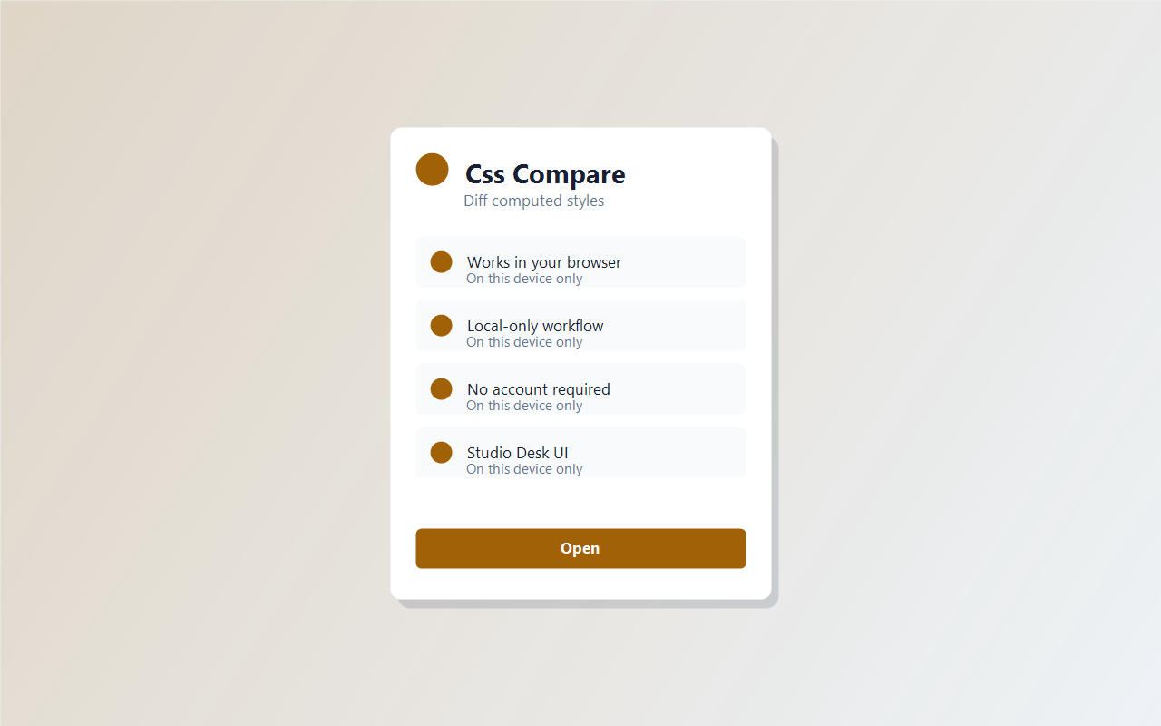 Css Compare screenshot 1