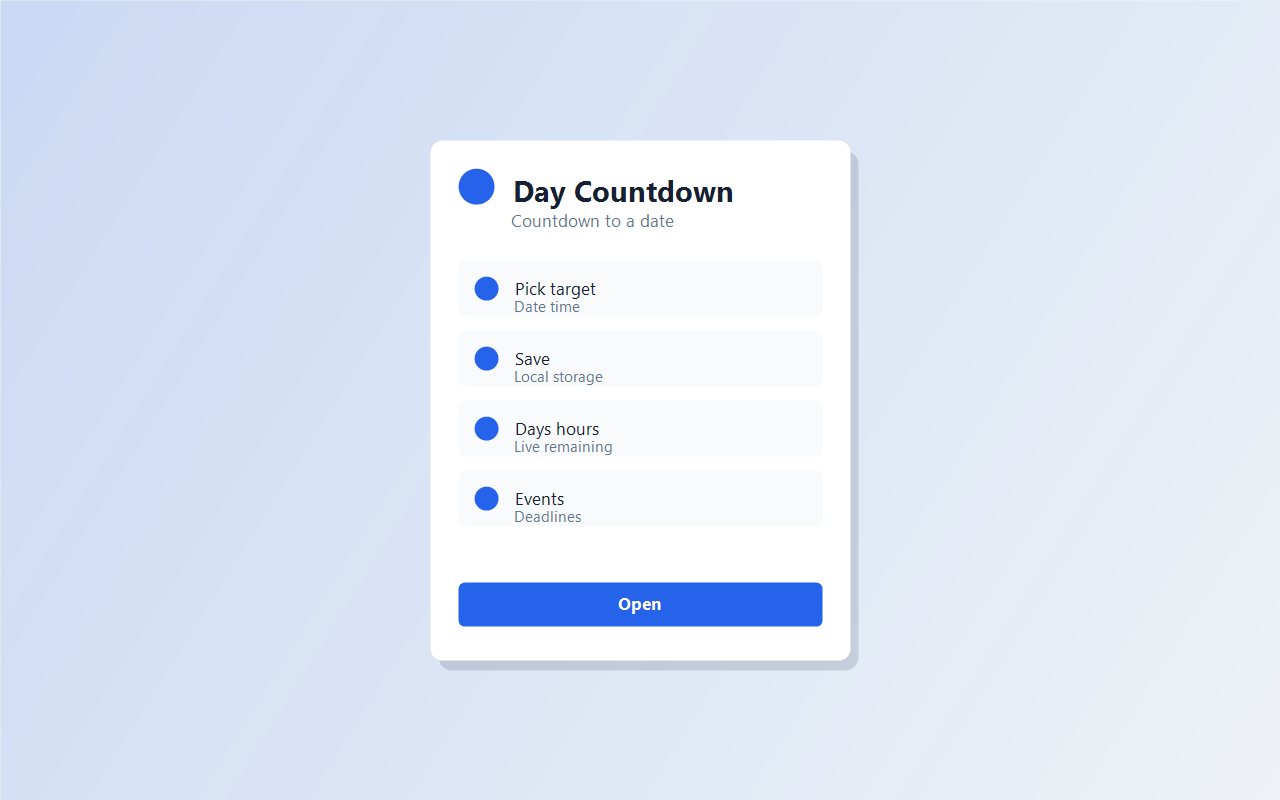 Day Countdown screenshot 1