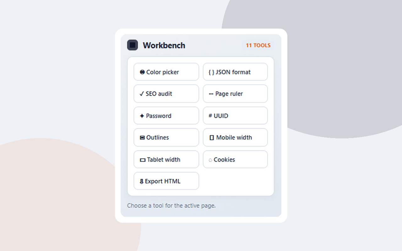 Workbench screenshot 1