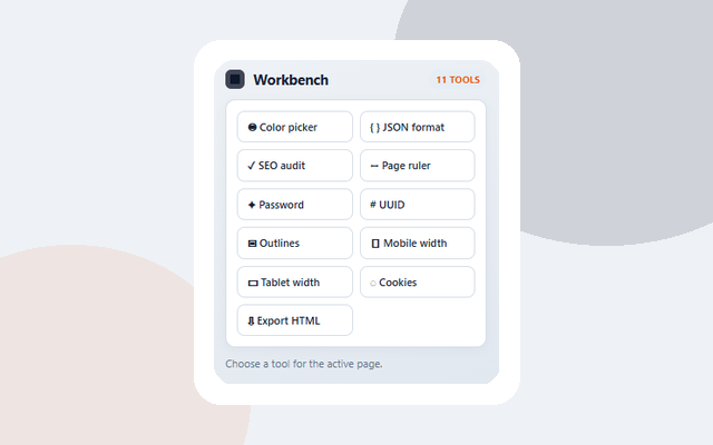 Workbench screenshot 2