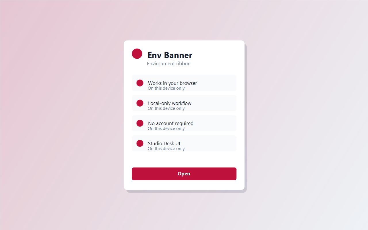 Env Banner screenshot 1