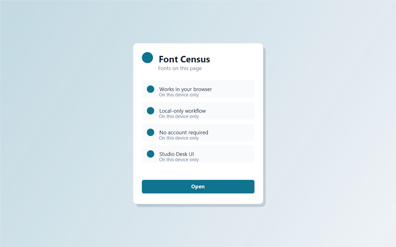 Font Census screenshot 1