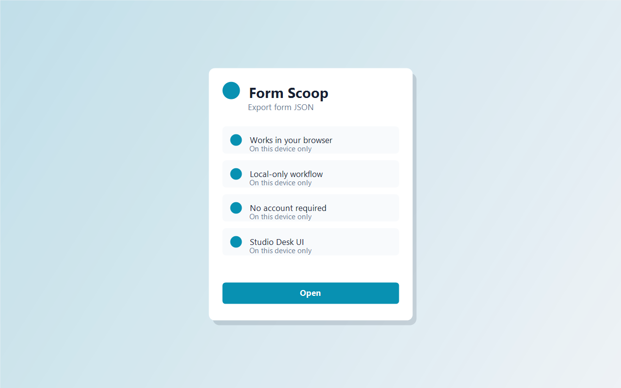 Form Scoop screenshot 1