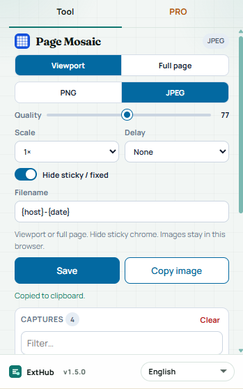 Page Mosaic screenshot 1