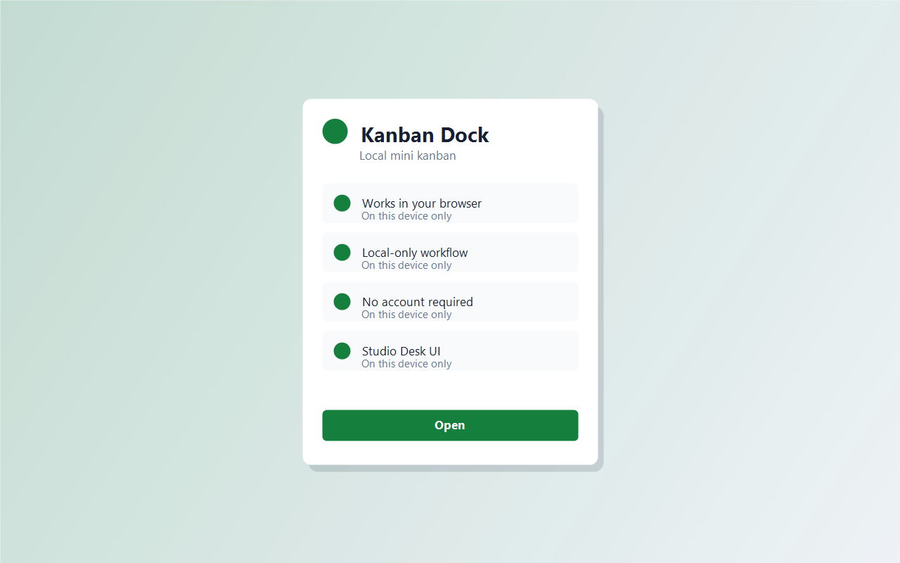 Kanban Dock screenshot 1