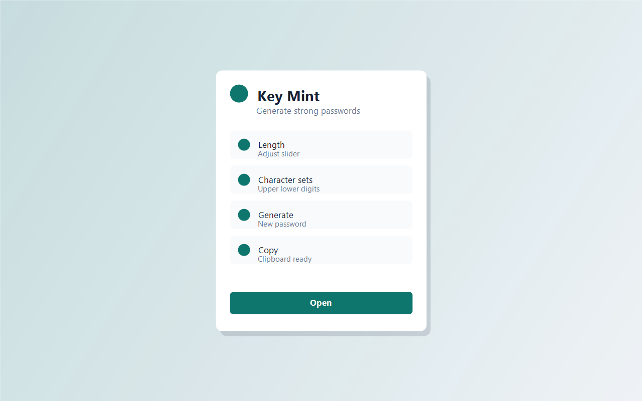 Key Mint screenshot 1