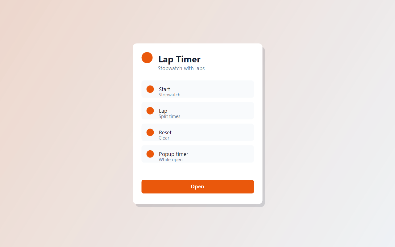Lap Timer screenshot 1