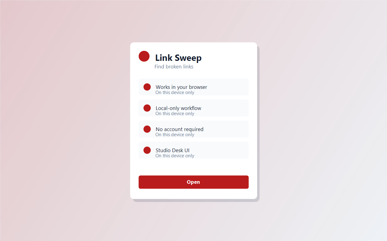 Link Sweep screenshot 1