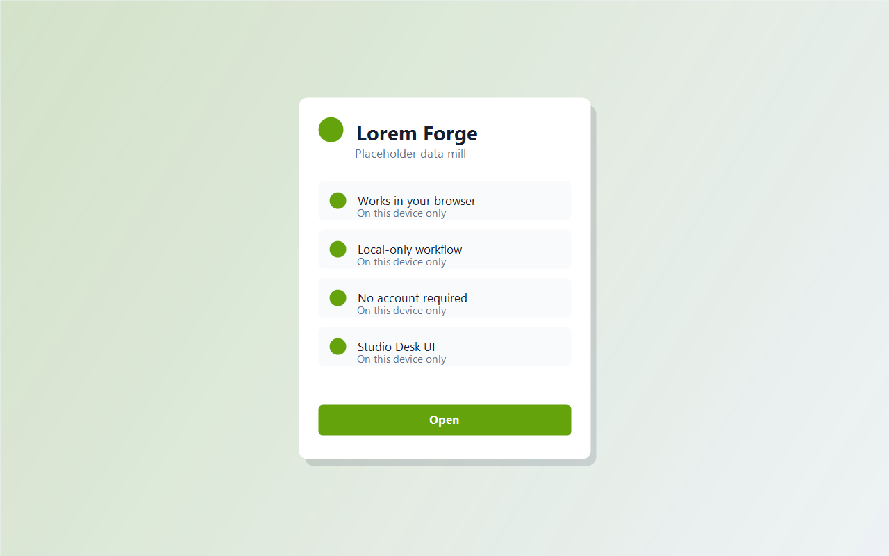 Lorem Forge screenshot 1
