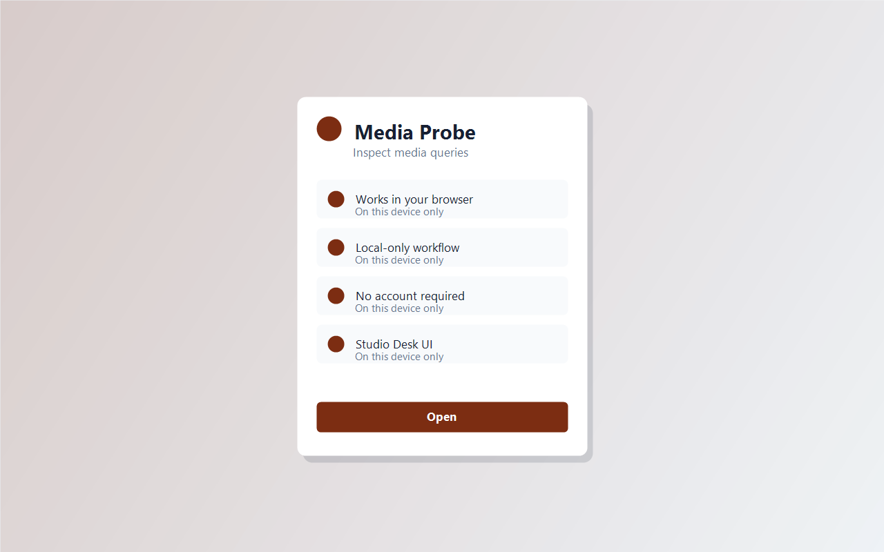 Media Probe screenshot 1