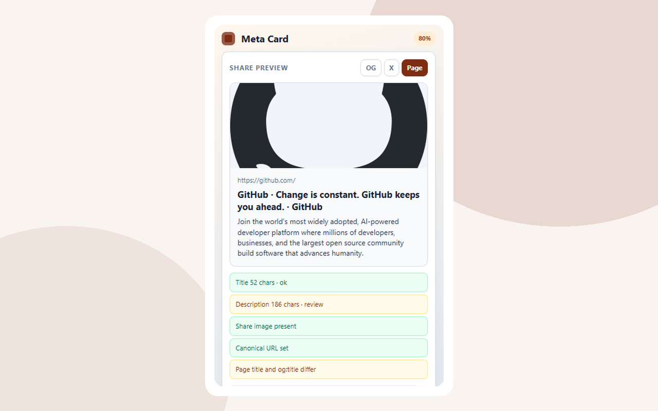 Meta Card screenshot 4