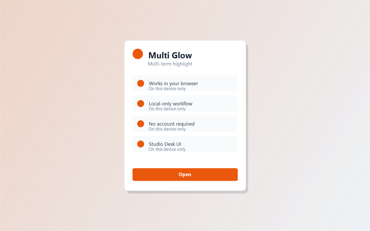 Multi Glow screenshot 1