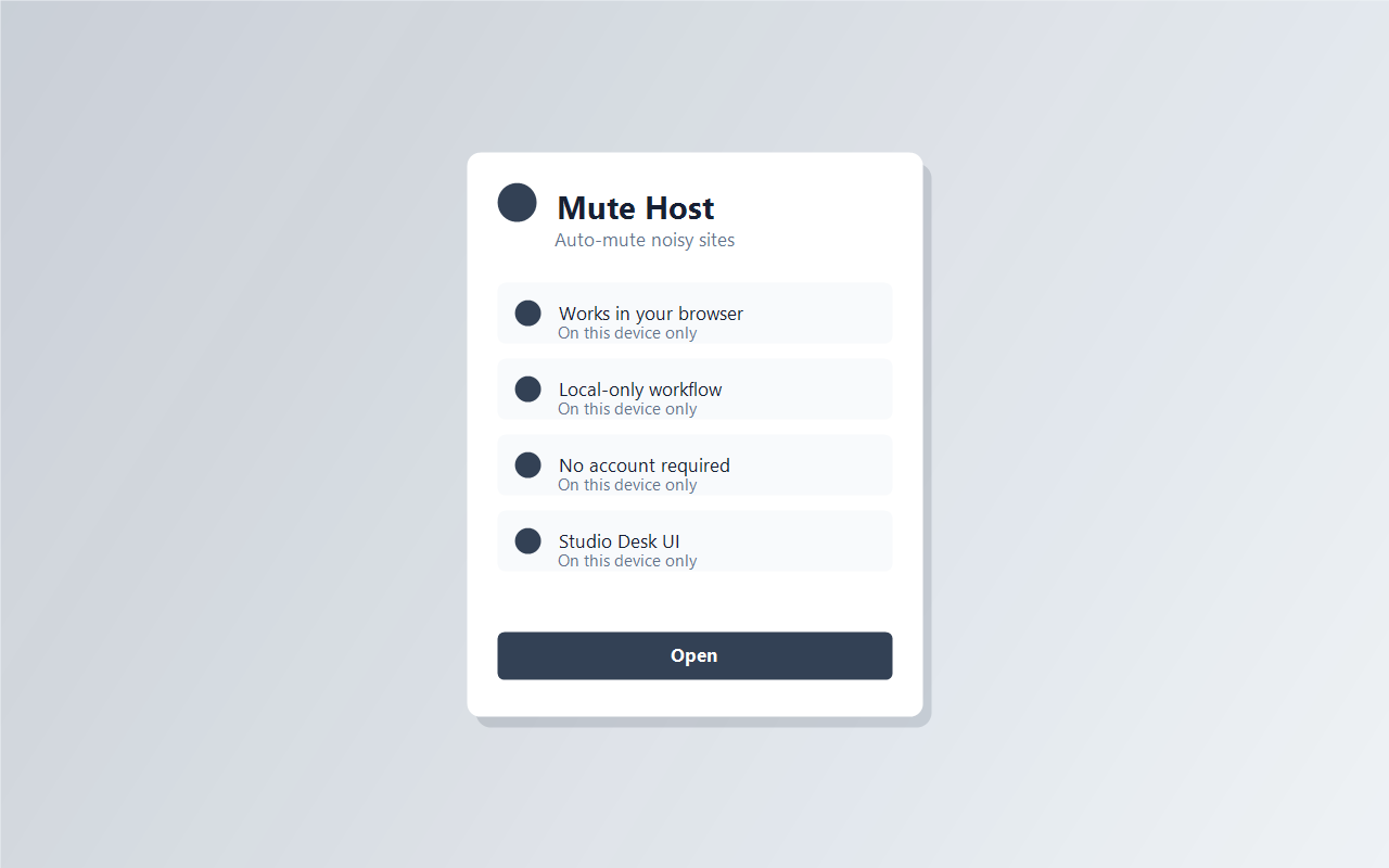 Mute Host screenshot 1