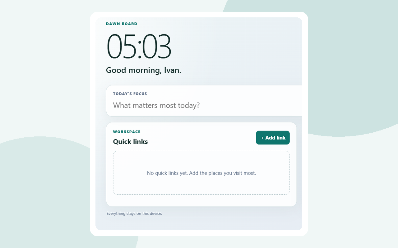 Dawn Board screenshot 1