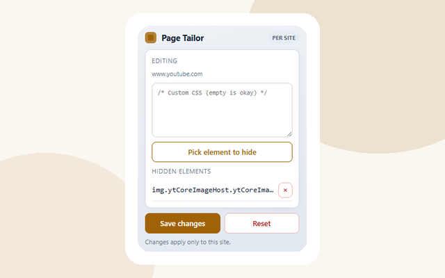 Page Tailor screenshot 2