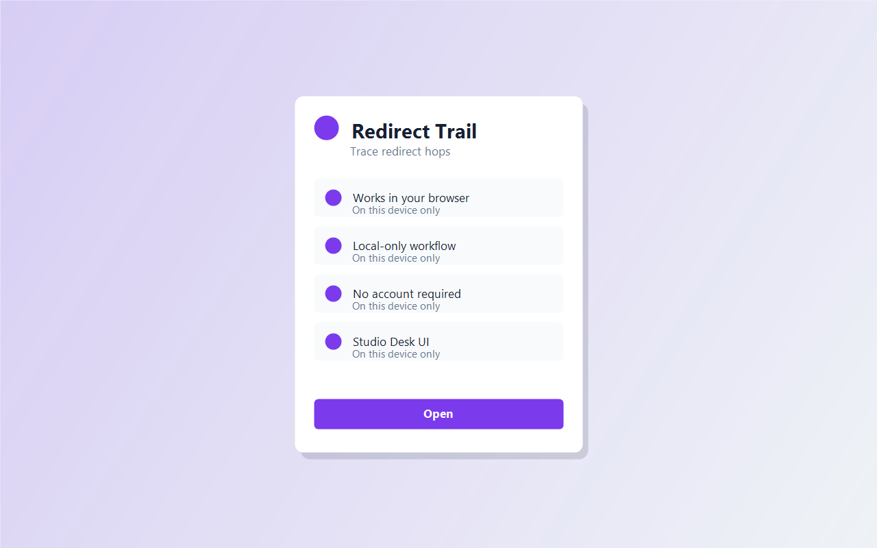 Redirect Trail screenshot 1