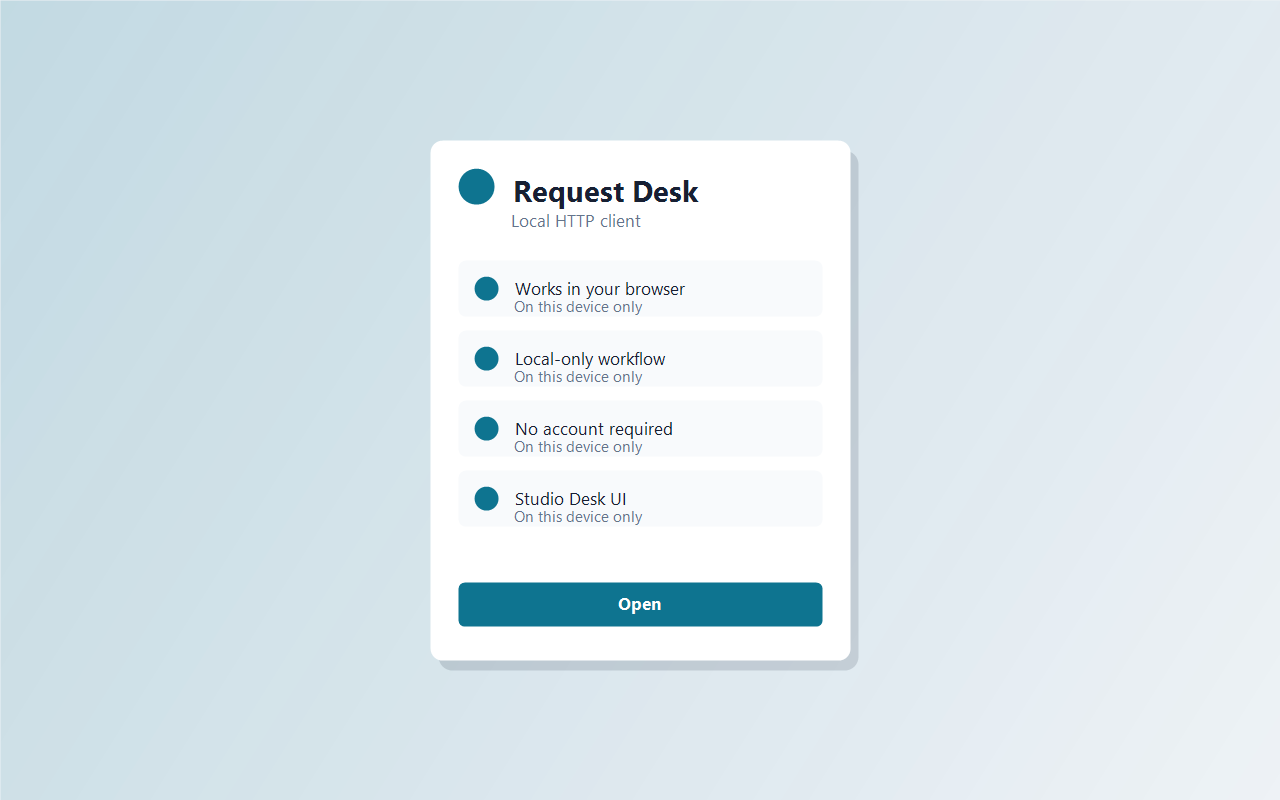 Request Desk screenshot 1
