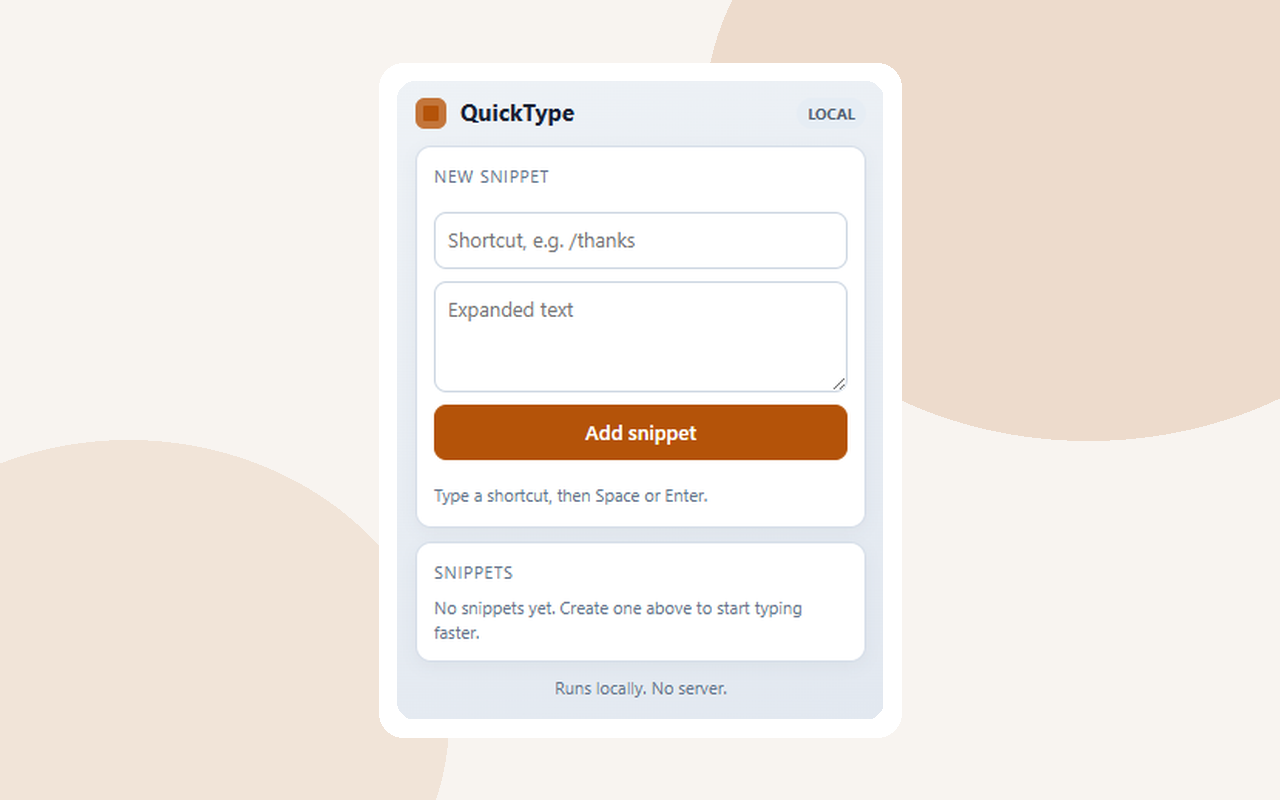 QuickType screenshot 1