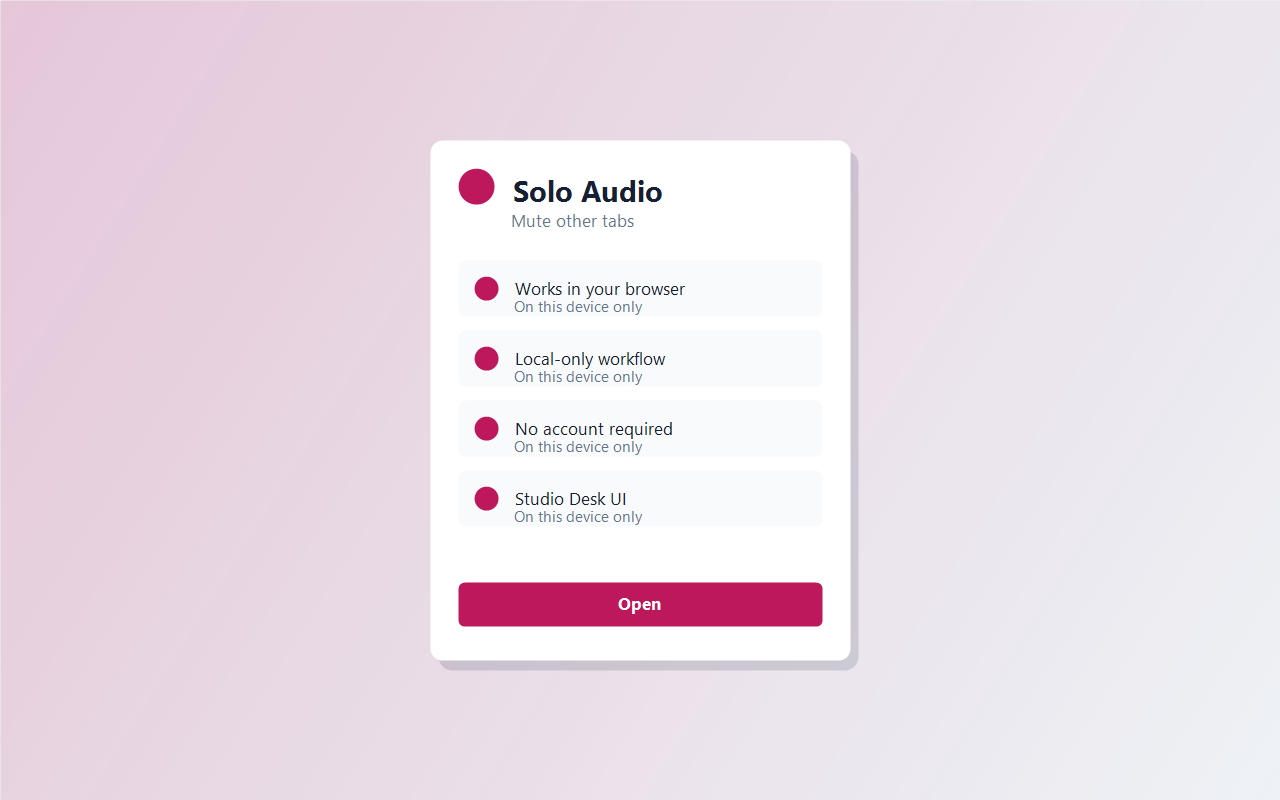 Solo Audio screenshot 1