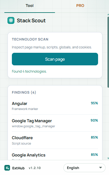 Stack Scout screenshot 1