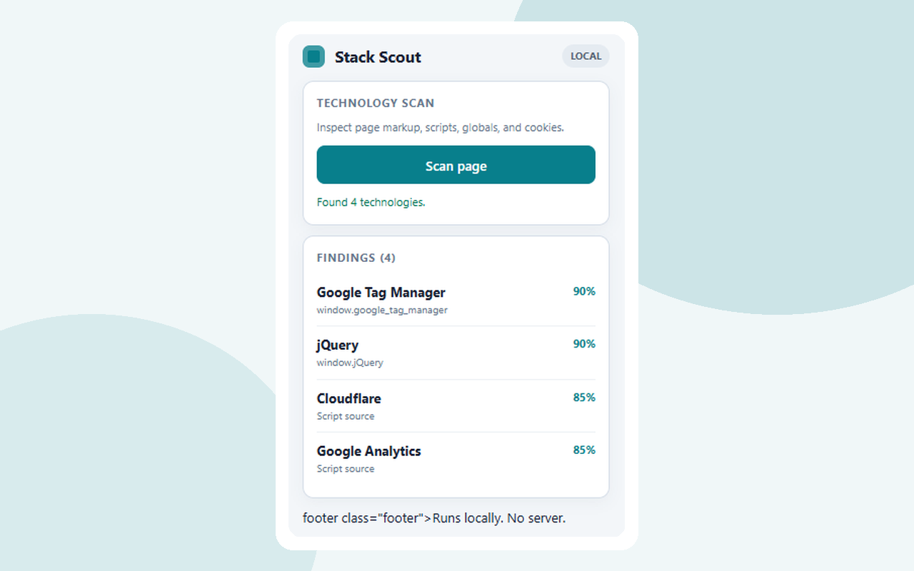 Stack Scout screenshot 1