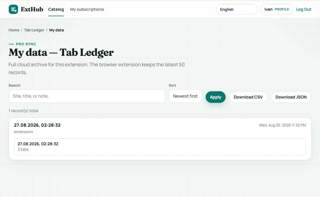 Tab Ledger screenshot 4