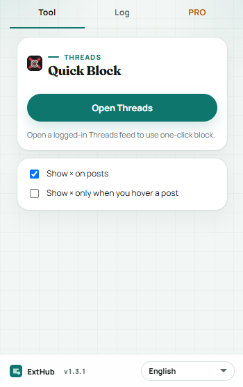 Threads Quick Block screenshot 1