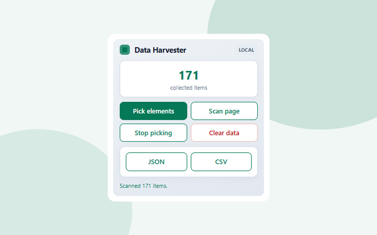 Data Harvester screenshot 1