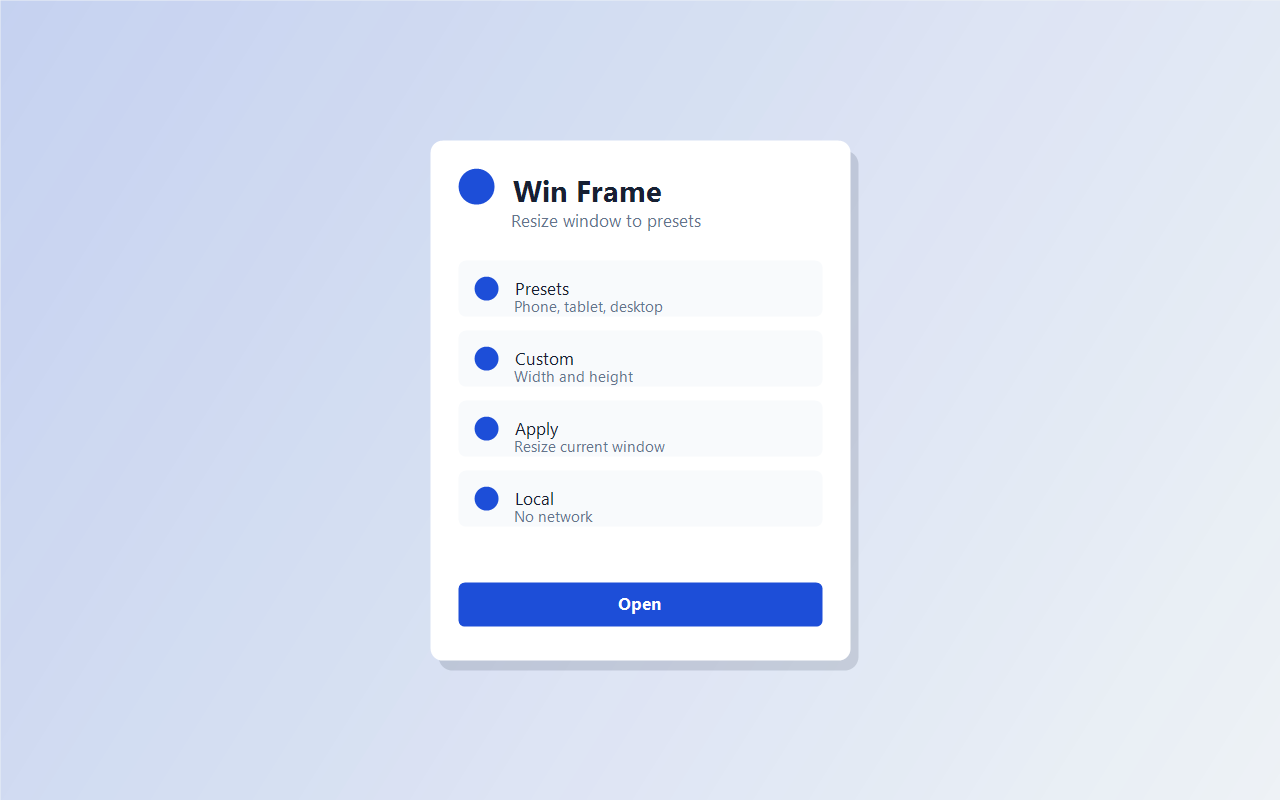 Win Frame screenshot 1