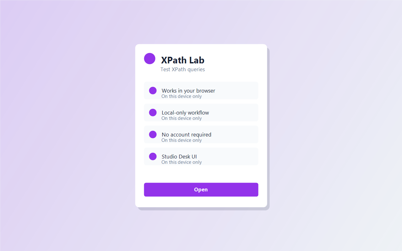 XPath Lab screenshot 1
